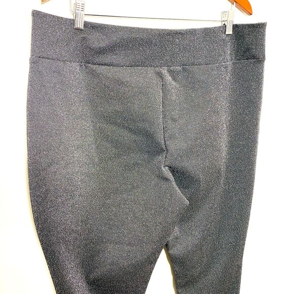 Jaclyn Smith Metallic Sparkly Skinny Stretch Dress Pants Holiday Chic Look XXL - Picture 5 of 6